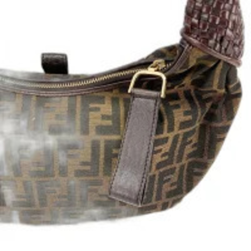 Fendi Spy Bag Zucca Handbag Canvas Brown